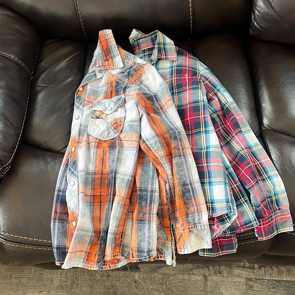 Boys button up western dress shirt Buckle and children’s place - Picture 2 of 3